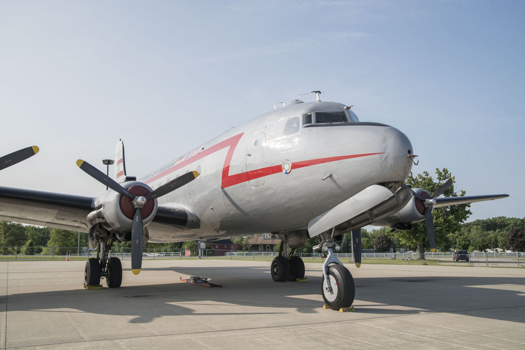 C-54 on display at Tri-State Airport